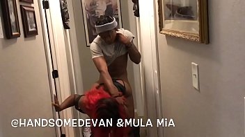 Handsomedevan cums and give mula mia an hand and a little extra