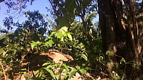 Sex in the tropical forest with thick girl